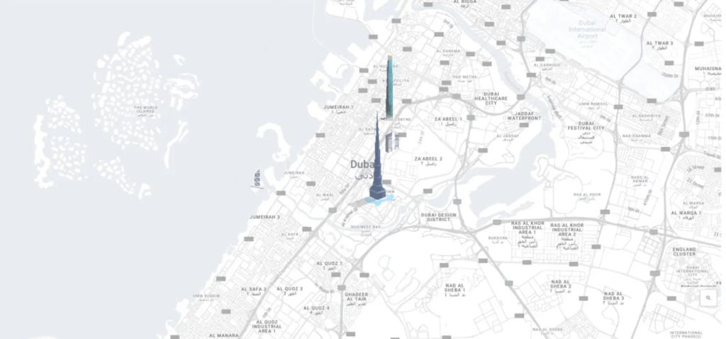 LOCATION Burj Azizi By Azizi Development