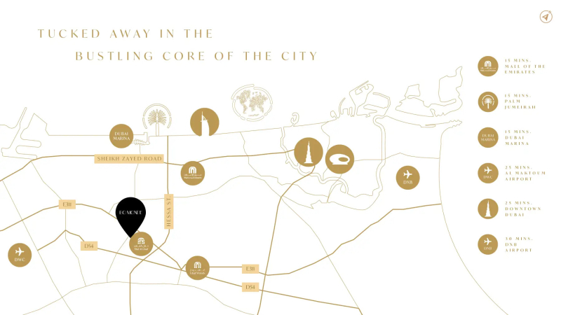 bo monde at tilal al ghaf locations map