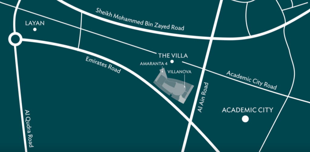 Amaranta Villas By Dubai Properties location in Dubai